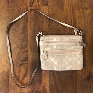 Coach logo crossbody bag